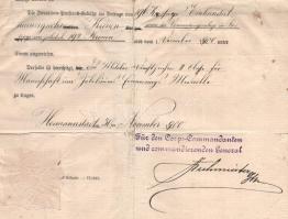 1900 Nagyszeben (Hermannstadt), Cs. és Kir. XII. Hadtestparancsnokság (K. u. K. 12. Corps-Commando) ...