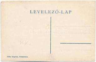 Zajkány, Zeicani (Hátszeg, Hateg); Hunyadi emlékoszlop. Adler kiadása / Iron mace monument (kopott s...