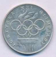 Lengyelország 1976. 200Zl Ag "XXI. Olimpia" T:AU Poland 1976. 200 Zlotych Ag "XXI Olympics" C:AU Krause Y#86