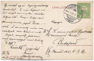 1911 Dicsőszentmárton, Tarnaveni, Diciosanmartin; Erzsébet út, Jeremiás Sándor könyvnyomdája és papí...