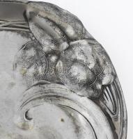 Szecessziós ón tál B. Hennberg Warszawa Dávid csillagos jelzéssel 18 cm / Jugendstil, Art nouveau pl...