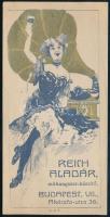 cca 1915 Reich Aladár budapesti műhangszerkészítő szecessziós számolócédulája, szép állapotban