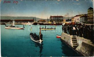 1912 Fiume, Rijeka; Porto / K.u.k. Kriegsmarine Matrosen (Rb)