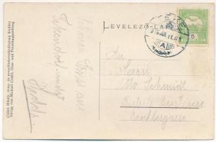 1915 Teke, Tekendorf, Teaca; Fő tér, Evangélikus elemi népiskola. Csákli Mihály kiadása / main squar...