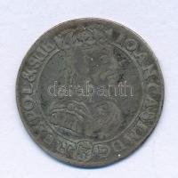 Lengyel-Litván Nemzetközösség 1667TL-B 6gr Ag "II. János Kázmér" Krakkó (3,18g) T:VF patina Polish-Lithuanian Commonwealth 1667TL-B 6 Groszy (Szóstak) Ag "Johann Kasimir II" Kraków (3,18g) C:VF patina