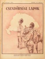 1942 A Csendőrségi lapok XXXII. évfolyam majdnem komplett 21 db. jó állapotban