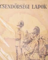 1943-44 A Csendőrségi lapok XXXIII-XXXIV. évfolyamból összesen 14 db szám, jó állapotban