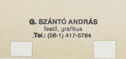 G. Szántó András (1937-2002): Alkony. Fotó, papír, kartonon, hátoldalán pecséttel jelzett, 39x29 cm