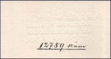 1868 Buda, a vallás- és közoktatásügyi miniszter levele Moson vármegye közönségének, ,,A honunkban l...