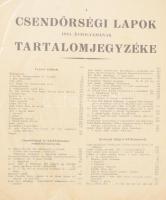 1941 A Csendőrségi lapok XXXI. évfolyam. Majdnem komplett 15 db szám, jó állapotban