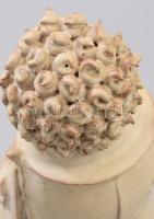 Török János (1932-1996): Filozófus. Mázas kerámia, jelzett, kis mázhibával, m: 22,5 cm