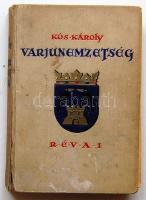 1937 Kós Károly: Varjunemzetség című kenyv első kiadása a Révai kiadótól, sérült gerinccel