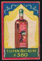 1930 Jellinek Budapest Margit körúti italkereskedés art deco stílusú naptárfüzete reklámokkal, szép ...