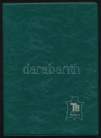 1990 Táncsics Bőrgyár Rt. emléklapja, a bőriparban eltöltött 30 éve tiszteletére, bőripari témájú il...