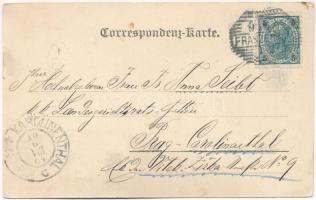 1904 Frantiskovy Lázne, Franzensbad; Lederer &amp; Popper / montage with stork and baby (EB)