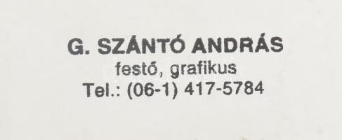 G. Szántó András (1937-2002): Az apáca. Fotó, papír, kartonon, hátoldalán pecséttel jelzett, 39x21 c...