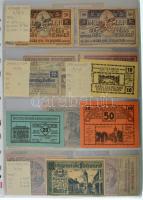 Ausztria ~1920as évek vegyes 463db-os osztrák szükségpénz tétel fehér négy gyűrűs albumba, "Ess...