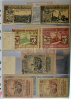 Ausztria ~1920as évek vegyes 463db-os osztrák szükségpénz tétel fehér négy gyűrűs albumba, "Ess...