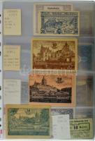 Ausztria ~1920as évek vegyes 463db-os osztrák szükségpénz tétel fehér négy gyűrűs albumba, "Ess...