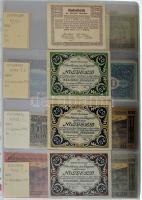 Ausztria ~1920as évek vegyes 463db-os osztrák szükségpénz tétel fehér négy gyűrűs albumba, "Ess...