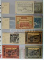 Ausztria ~1920as évek vegyes 463db-os osztrák szükségpénz tétel fehér négy gyűrűs albumba, "Ess...