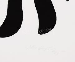 Vasarely, Victor (1908-1997): Zebrák. Szitanyomat, papír, jelzett, számozott (11/90), üvegezett fake...