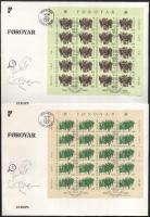 10 klf Europa CEPT teljes ív nagyalakú FDC-n