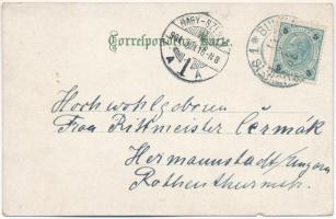 1901 Ceské Budejovice, Budweis; Leonhardi's Tinten. Verlag v. Aug. Leonhardi. Lith. u. Druck vo...