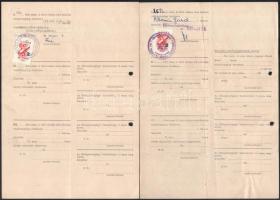 cca 1950 7 db klf marhalevél