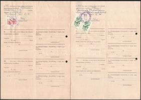 cca 1950 7 db klf marhalevél