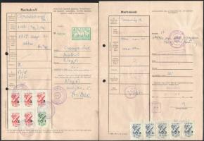 cca 1950 7 db klf marhalevél