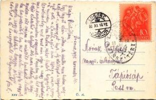 1938 Losonc, Lucenec; zsiangóga / synagogue + "1938 Losonc visszatért" So. Stpl