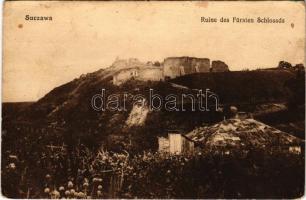 1918 Suceava, Suczawa, Szucsáva, Szőcsvásár (Bukovina); Ruine des Fürsten Schlosses / castle ruins (EK)