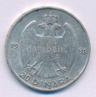 Jugoszlávia 1938. 20D Ag "II. Péter" T:VF
Yugoslavia 1938. 20 Dinara Ag "Petar II&qu...