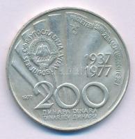 Jugoszlávia 1977. 200D Ag "Tito 85. születésnapja" T:XF
Yugoslavia 1977. 200 Dinara Ag &q...