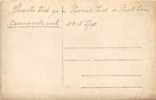 1918 Chernivtsi, Czernowitz, Cernauti, Csernyivci (Bukovina, Bucovina, Bukowina); Pionir híd a Pruto...