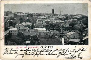 1899 (Vorläufer) Chernivtsi, Czernowitz, Cernauti, Csernyivci (Bukovina, Bukowina); Verlag Sigm. Jäger / general view, church (fl)