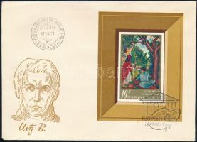 1967 Festmény III. vágott blokk FDC-n