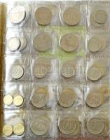 340db-os vegyes külföldi érmetétel, benne Macedónia, Szlovénia, Szerbia, Horvátország, Jugoszlávia é...