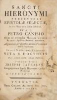 Sancti Hieronymi presbyteri Epistolae Selecte, in tres libros novo ordine distributae, et ad Petro C...
