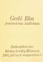 Gedő Ilka festőművész kiállításának plakátja, István király Múzeum, Székesfehérvár, 1980, plakát, ofszet, papír, 70x50 cm