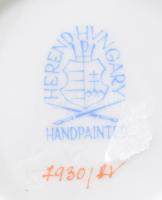 Herendi Apponyi zöld mintás gyertyatartó, jelzett, hibátlan, m: 5 cm