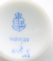 Herendi Apponyi zöld mintás kisváza, jelzett, hibátlan, m: 6,5 cm