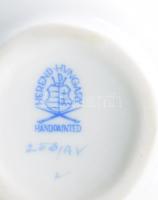 Herendi Apponyi zöld sóborskínáló, jelzett, kis kopással, h: 14,5 cm