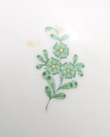 Herendi Apponyi zöld mintás váza. Jelzett, hibátlan, m: 23,5 cm