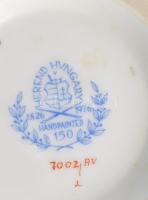 Herendi Apponyi zöld mintás váza. Jelzett, hibátlan, m: 23,5 cm