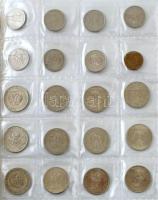 Lengyelország ~1923-1995. 338db-os vegyes fémpénz tétel albumba rendezve, közte sok forgalmi emlékpé...