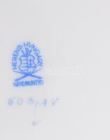 Herendi Apponyi zöld mintás mélytányér szett, 6 darab, jelzett, hibátlan, d: 24 cm