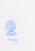 Herendi Apponyi zöld mintás süteményes tányér szett, 6 darab, jelzett, hibátlan, d: 19 cm