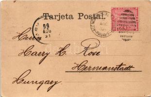 1899 (Vorläufer) Gatún am Panama Canal. Serie Mittel Amerika 227. (EK)